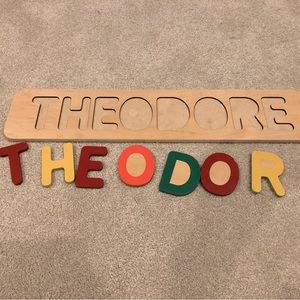 Wood name puzzle- Theodore